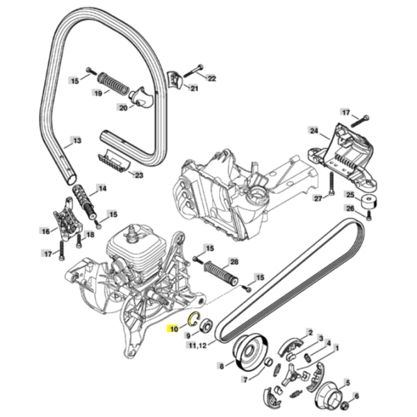 10  Clutch Pulley Circlip for Stihl TS410 TS420 0