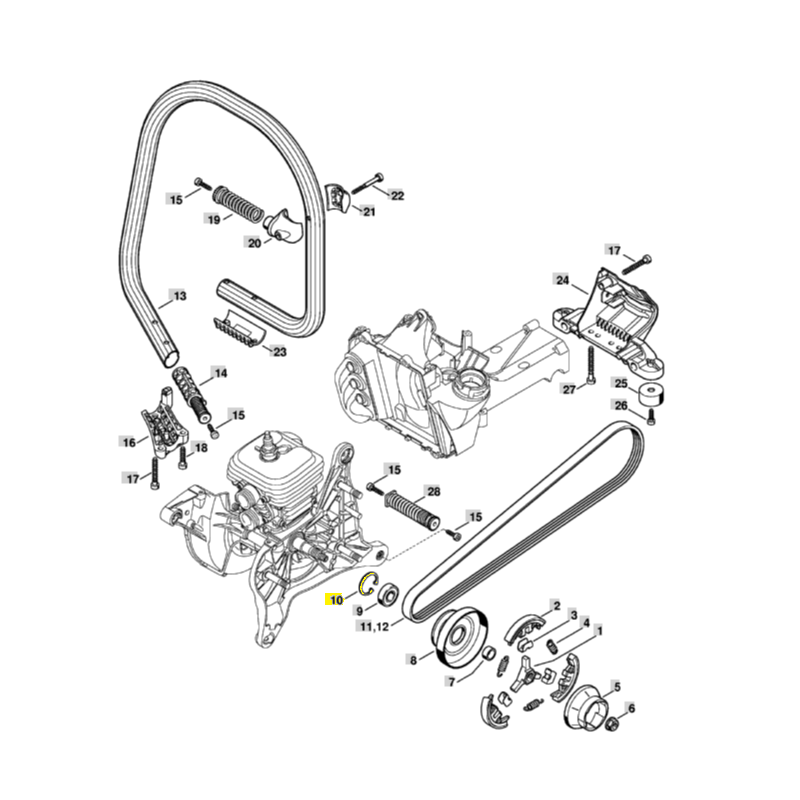 10 Clutch Pulley Circlip for Stihl TS410 TS420 0