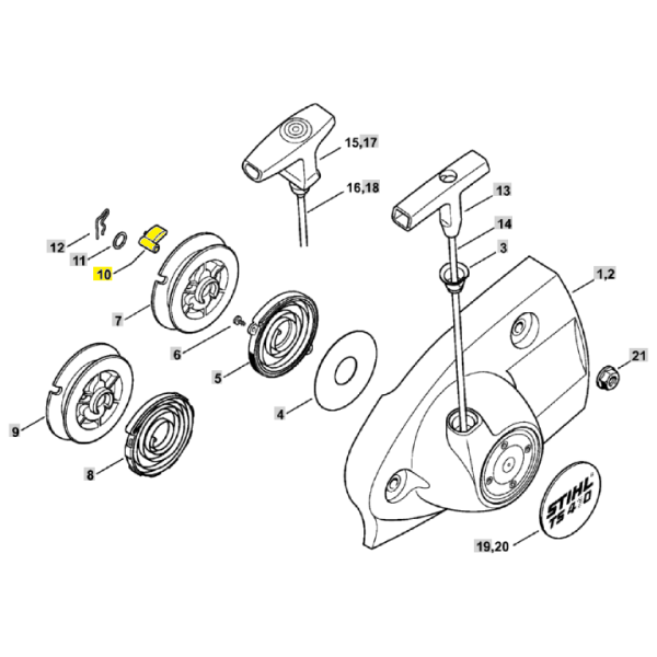 10  Starter Pawl for Stihl TS410 TS420 0