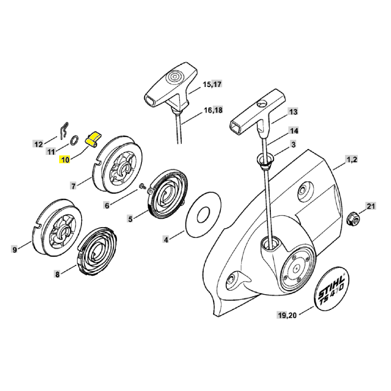 10 Starter Pawl for Stihl TS410 TS420 0