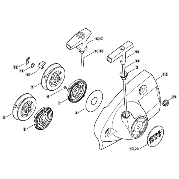 11  Starter Pawl Washer for Stihl TS410 TS420 0