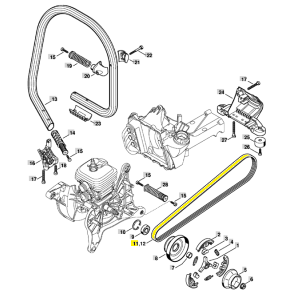 12  Genuine Drive Belt for Stihl TS420 0