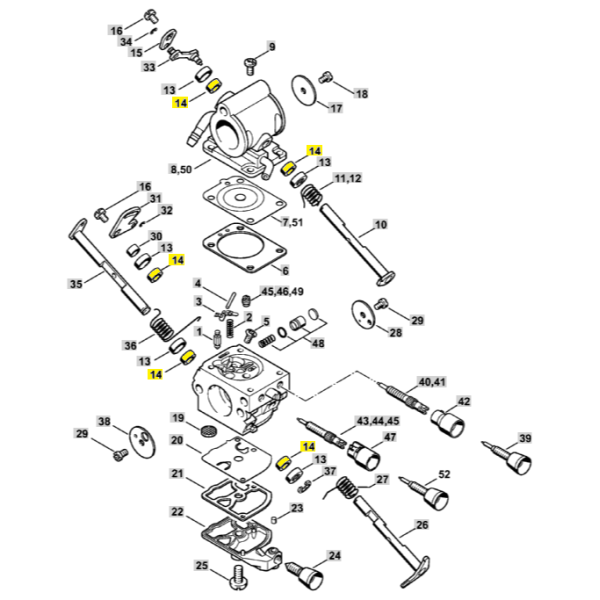 14  Sealing Ring for Stihl TS410