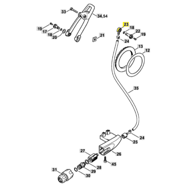 23  Connector for Stihl TS410