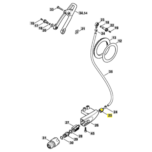 25  Water Hose Connector for Stihl TS410 TS420 0