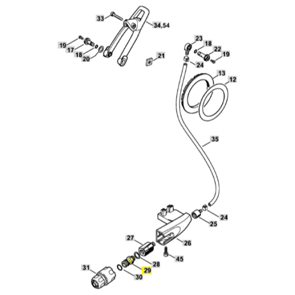 29  Genuine Hose Connector for Stihl TS410 TS420 0