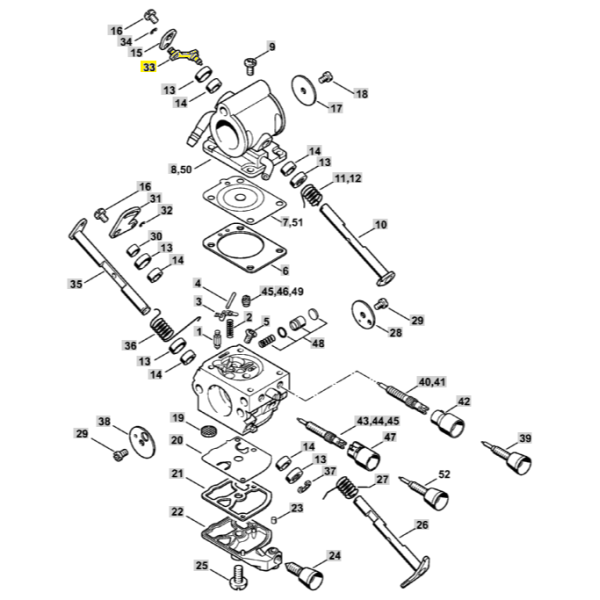 33  Rod for Stihl TS410