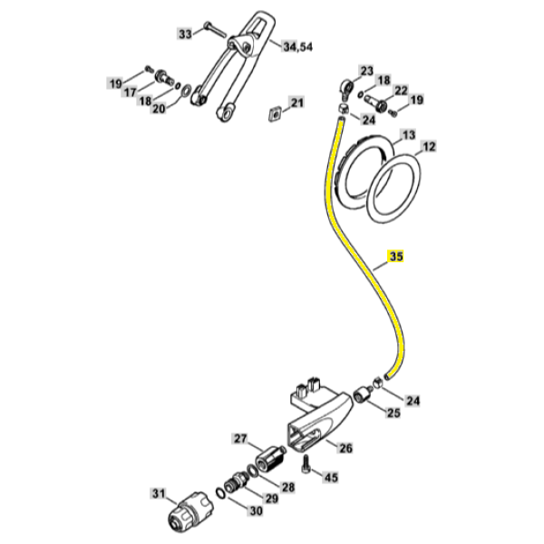 35  Water Pipe (per metre) for Stihl TS410 TS420 0