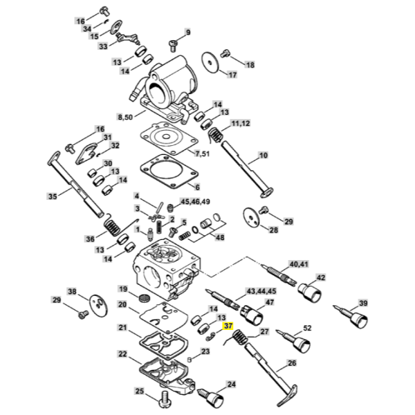 37  E Clip Retaining Ring for Stihl TS410 TS420 0