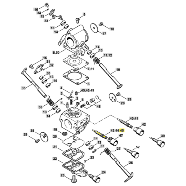 45  Cap for Stihl TS410 TS420 0