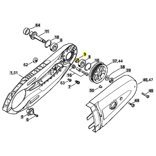 9  Blade Shaft Ring for Stihl TS410 TS420 0