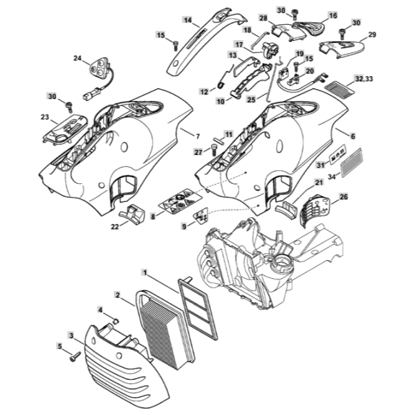 Shroud Assembly for Stihl TS410 0