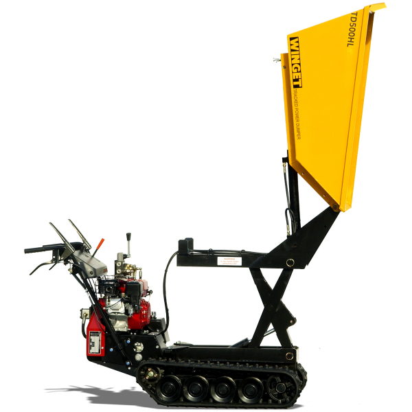 Winget TD500HL High Lift Dumper – 500kg Capacity | Honda GX160 Engine