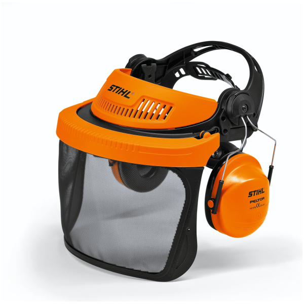 Face & hearing protection polyamide mesh visor Professional version