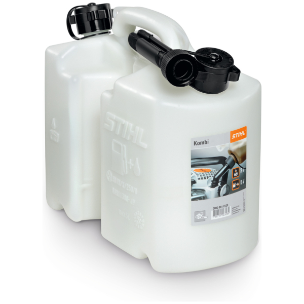 Combination canister transparent
