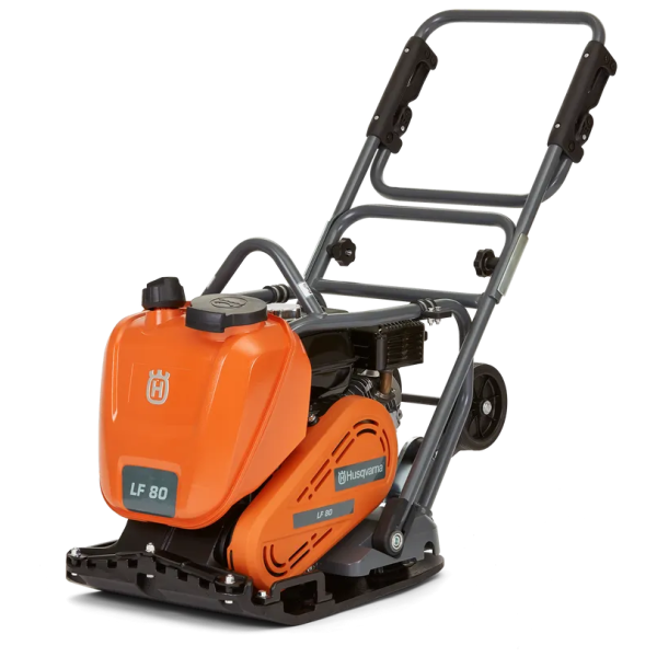 Husqvarna LF80LAT Plate Compactor – Forward Plate | 19kN with Water & Wheel Kit