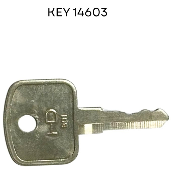 14603 Ignition Key – Compatible with JCB, Bomag, New Holland, Volvo, and More