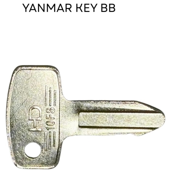 BB Ignition Key – Compatible with Yanmar Excavators and Dumpers