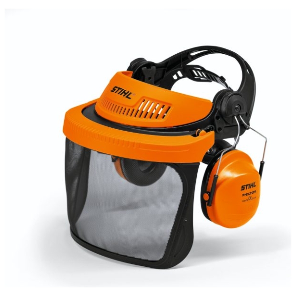 Face & hearing protection polyamide mesh visor Professional version